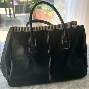 NWOT Faux Leather Black Bag